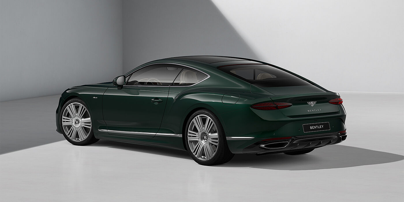 Bentley Hannover Bentley Continental GT Azure coupe in Veridian paint and 22" Azure wheels - rear 3/4
