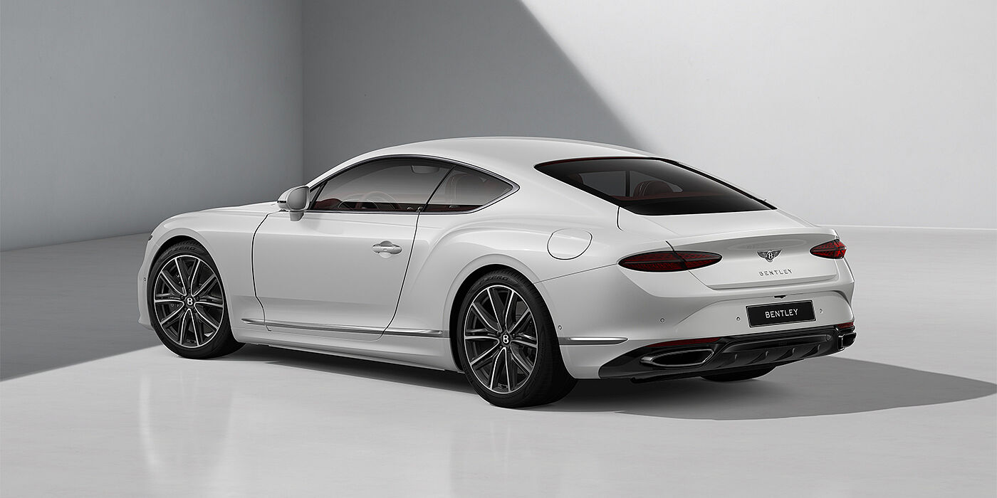 Bentley Hannover Bentley Continental GT coupe in Snow Quartz paint and 21" Ten Spoke wheels - rear 3/4