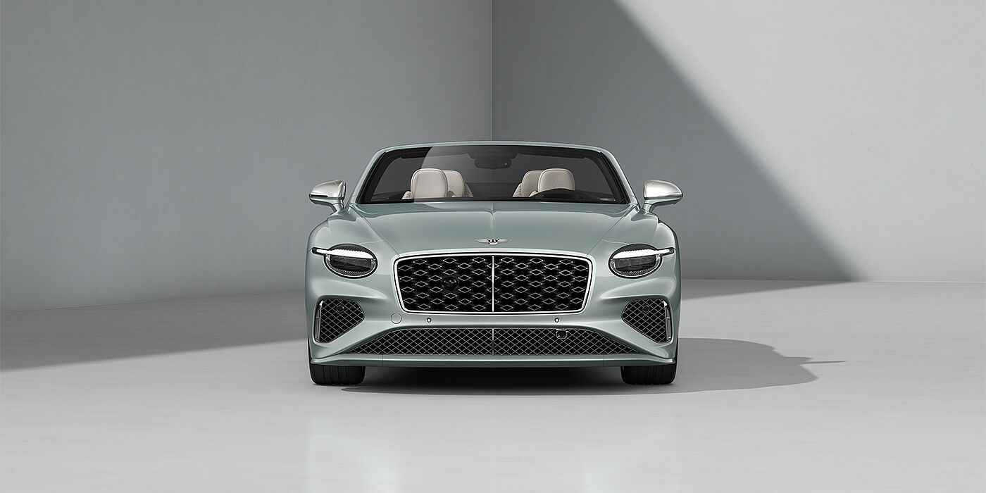 Bentley Hannover Bentley Continental GTC Mulliner convertible in Breeze paint and 22" Mulliner wheels - full front