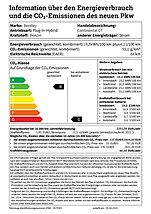 Bentley Continental GT 2025 information über den energieverbrauch und die co2-emissionen des neuen pkw
