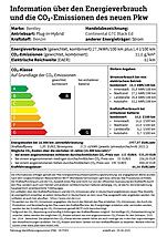 Bentley Continental GTC Black Edition 2024 information über den energieverbrauch und die co2-emissionen des neuen pkw