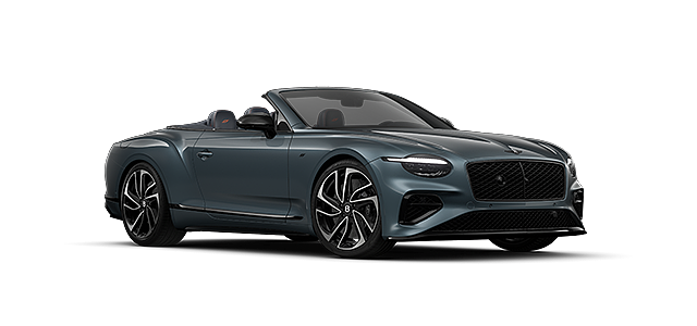 Bentley Hannover Bentley Continental GTC S convertible in Thunder blue paint front 3/4