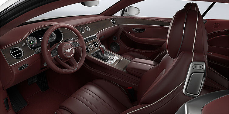 Bentley Hannover Bentley Continental GT coupe front interior in Cricket ball hide