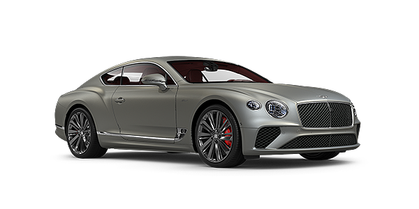 Bentley Hannover Bentley GT Speed coupe in Extreme Silver paint front 34