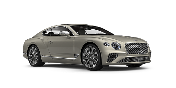 Bentley Hannover Bentley GT Mulliner coupe in White Sand paint front 34
