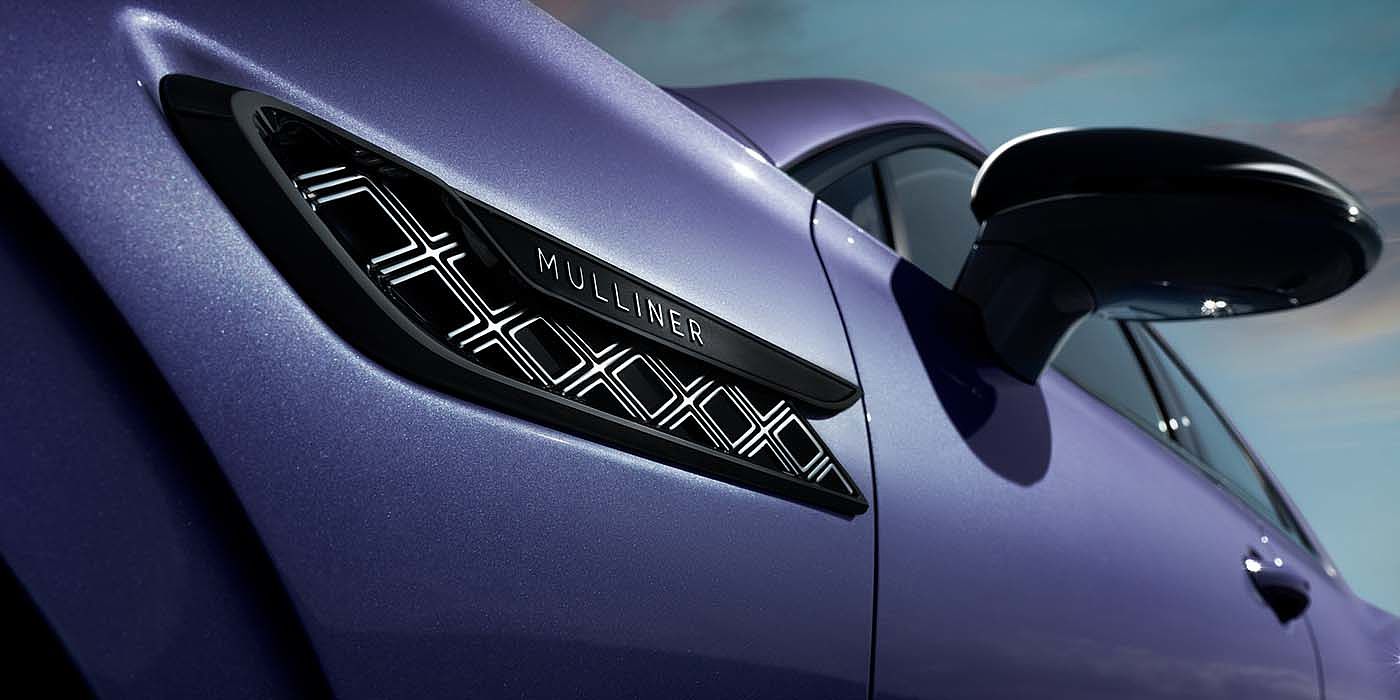 Bentley Hannover Bentley Flying Spur Mulliner in Tanzanite Purple paint with Blackline Specification wing vent