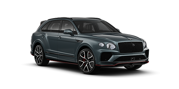 Bentley Hannover Bentley Bentayga Speed SUV in Storm Grey Satin paint and 23" Black Painted and Bright Machined Wheels – front 3/4