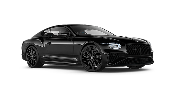 Bentley Hannover Bentley Continental GT Black Edition coupe front three quarter in Onyx black paint