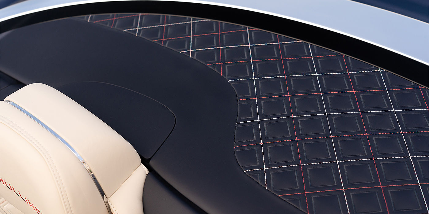 Bentley Hannover Bentley Continental GTC Mulliner convertible seat and cross stitched tonneau cover